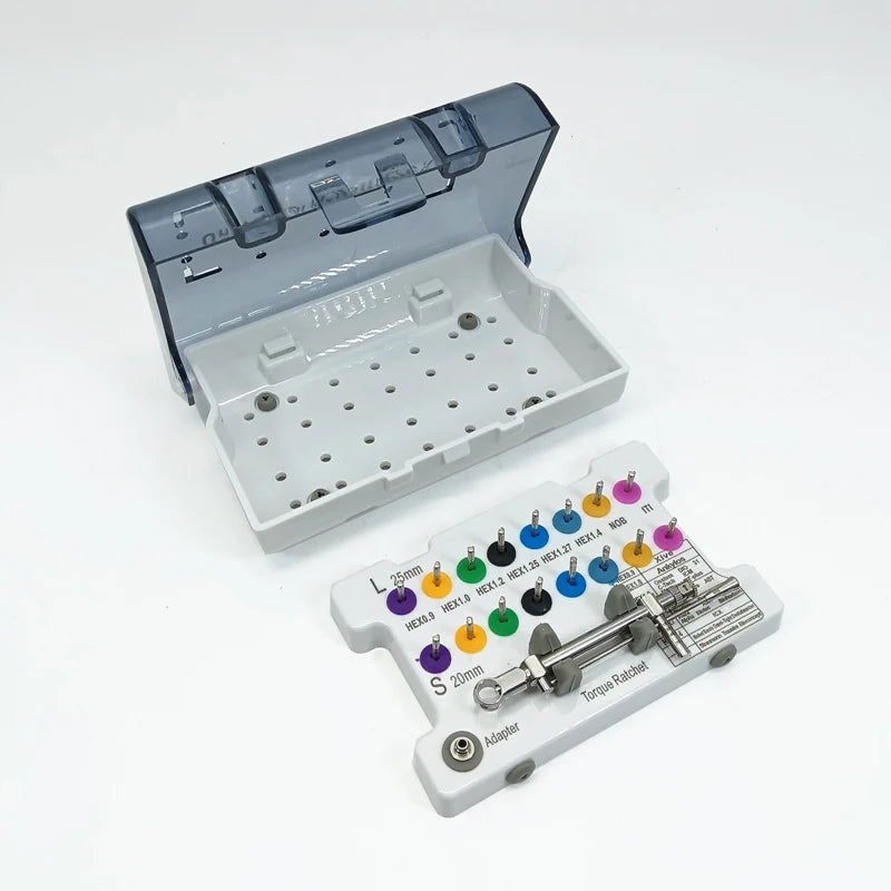 Multiple Models Dental Implant Fixture Screw Drivers Torque Wrench Prosthetic Kit