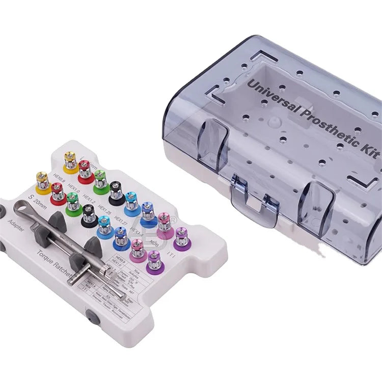 Multiple Models Dental Implant Fixture Screw Drivers Torque Wrench Prosthetic Kit