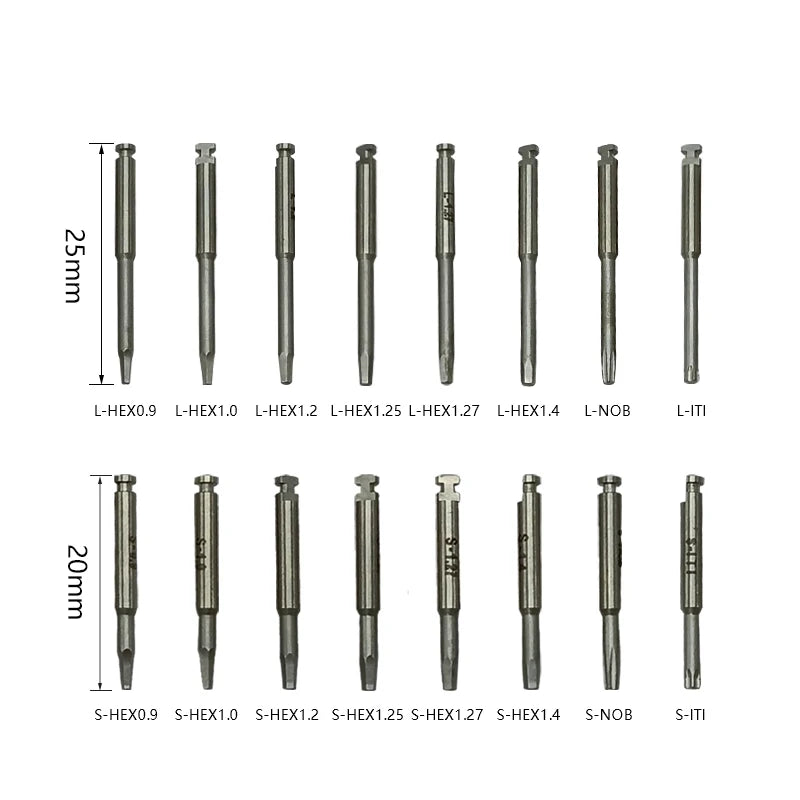 Multiple Models Dental Implant Fixture Screw Drivers Torque Wrench Prosthetic Kit